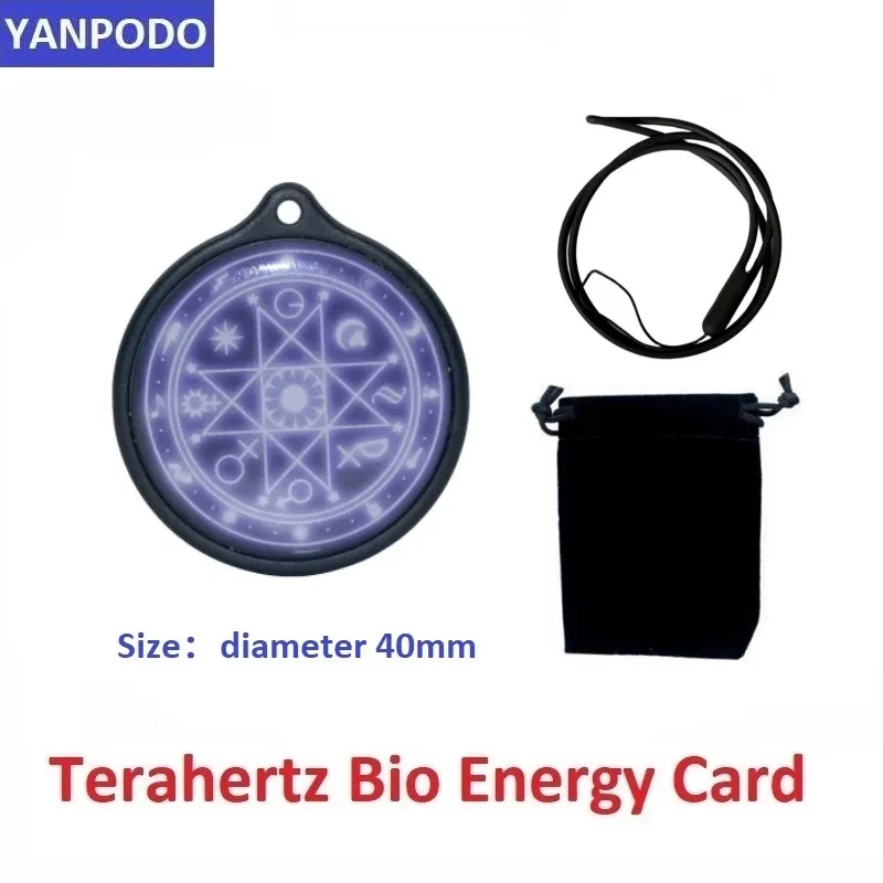New Me 2500-3000 Negative Ions Card Round Card Quantum Energy Chip Terahertz Energy Bio Nano Nume Card