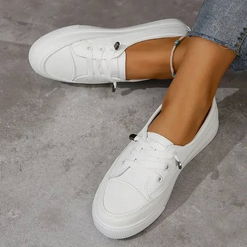 2024 Spring and Summer Fashion New Mesh Breathable Round Toe Shallow Mouth Casual and Comfortable Flat Walking Shoes Sneakers