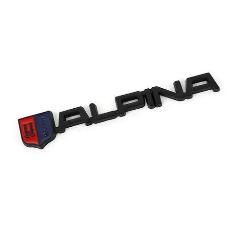 3D Metal Chrome Black Logo ALPINA Rear Trunk Fender Emblem Sticker Car Front Grill Badge Decaks Auto Styling Accessories 8 best sales toyota logo black - №5