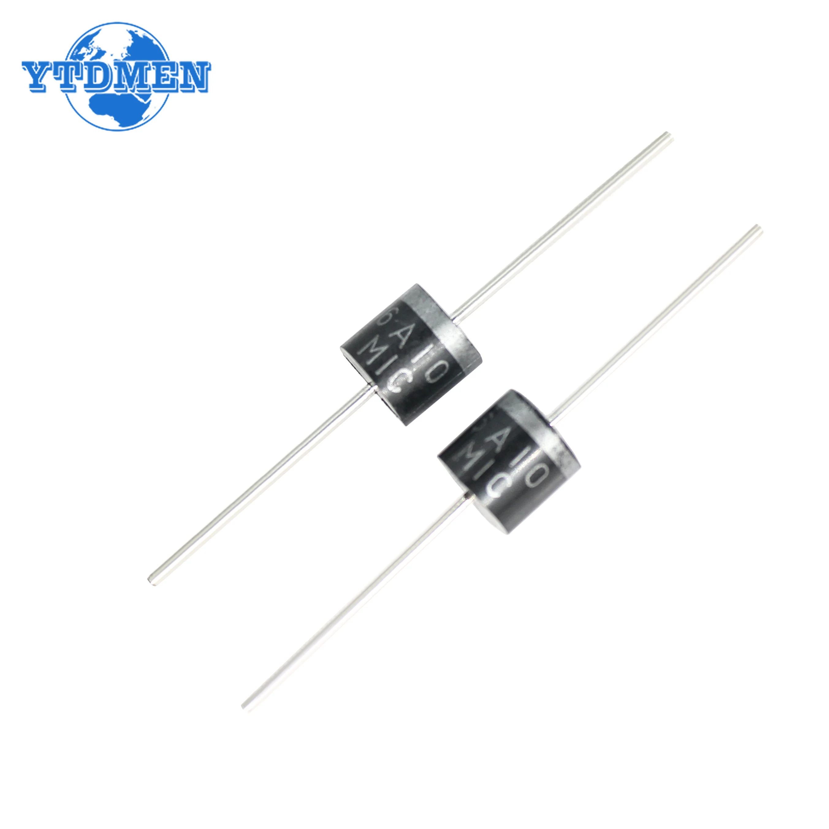 10PCS Rectifier Diode 6A 10A 1000V DO-27 Electrical Axial Rectifier Diodes Kit 6A10 10A10