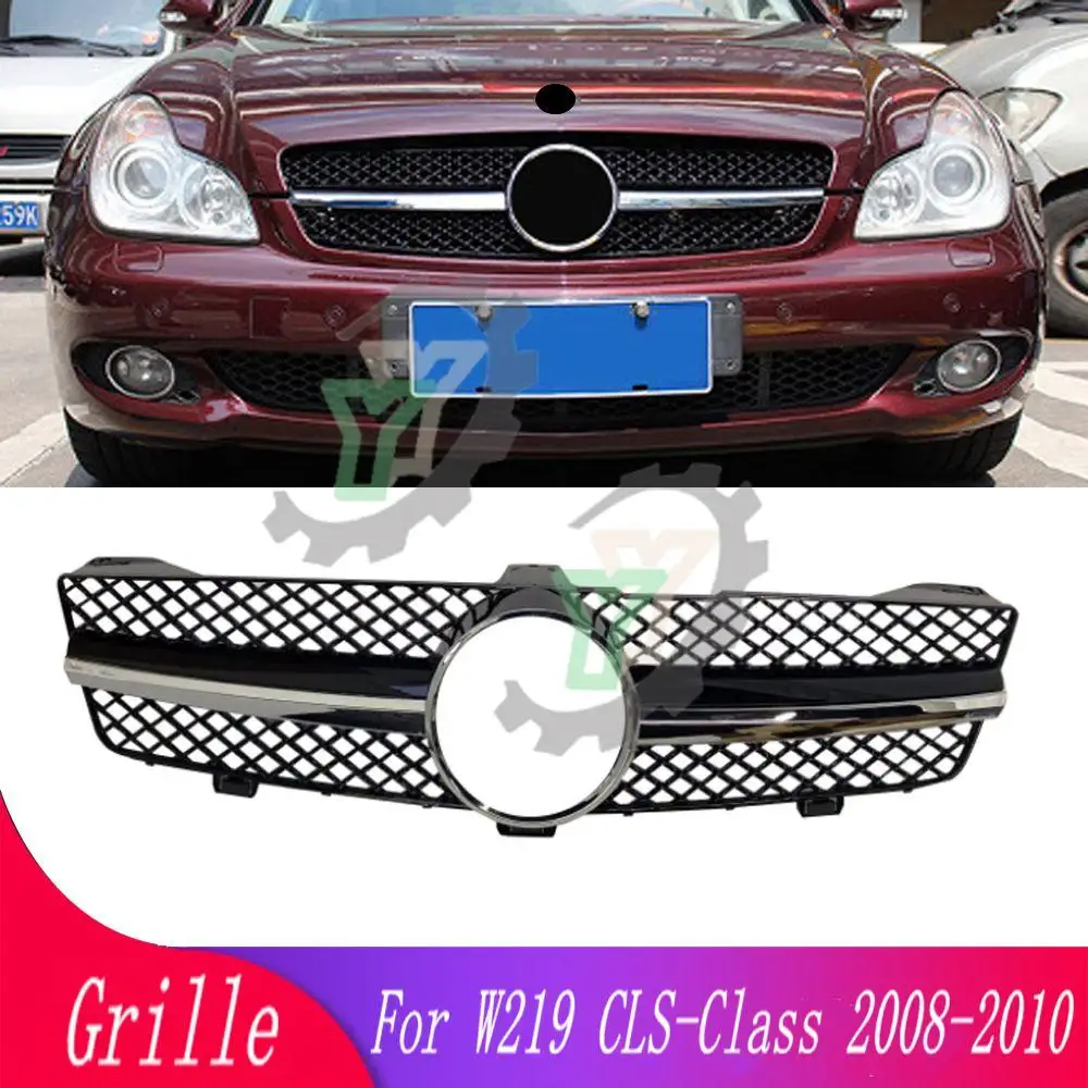 

Front Bumper Upper Grille Racing Grill For Mercedes-Benz CLS-Class W219 CLS350 CLS500 CLS550 SLS600 2008 2009 2010