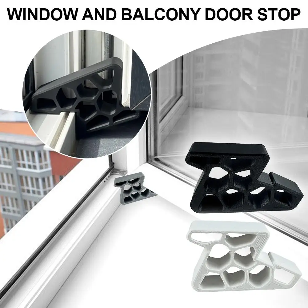 Newly Upgraded Heavy Duty Door Stopper for Balcony Sliding Window/Door Anti-Collision Limiter for Home Office Bathroom Kitchen