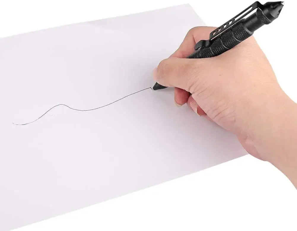 Military Tactical Pen, Professional Self Defense Pen, Emergency Glass Breaker Pen Writing Outdoor Survical Tool with Refill