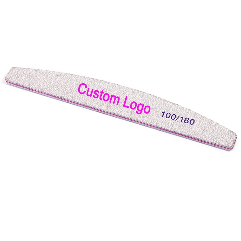 1000pcs Custom Logo Nail File 100 180 Professional Emery for Manicure Lime Sandpaper Gel Polishing Files for Nails,Discount link