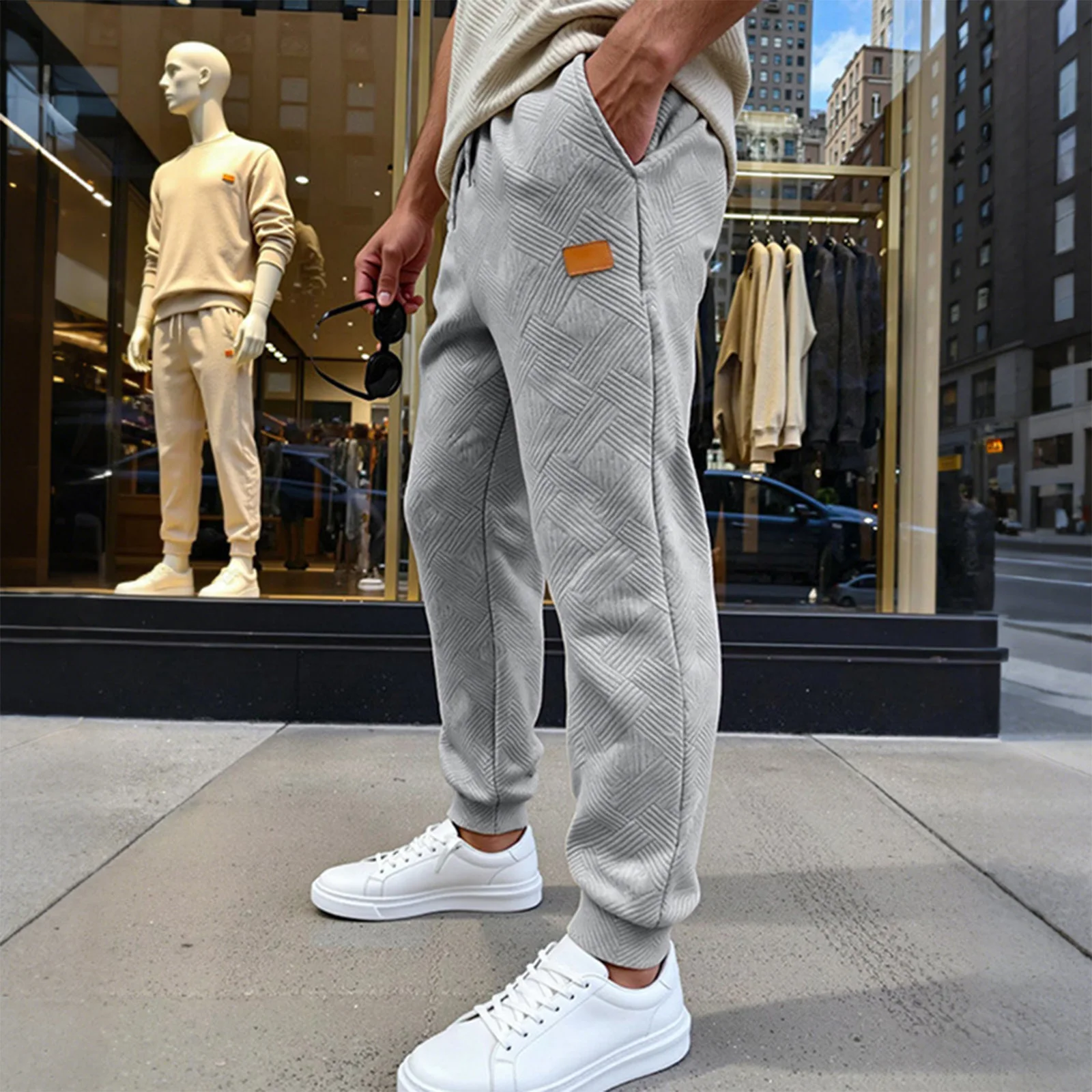 

Men'S Sweatpants With Pockets Tapered Joggers Regular Pants Drawstring Waist Track Pants Casual Workout Pant Spring And Autumn