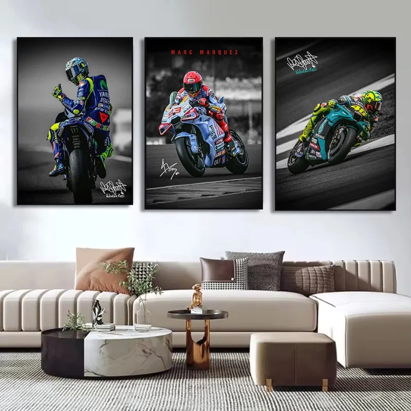 Modern Minimalist Famous Moto-GP Motorcycle Racer Cool Motorsports-93 Poster Canvas Painting Wall Pictures Home Decor