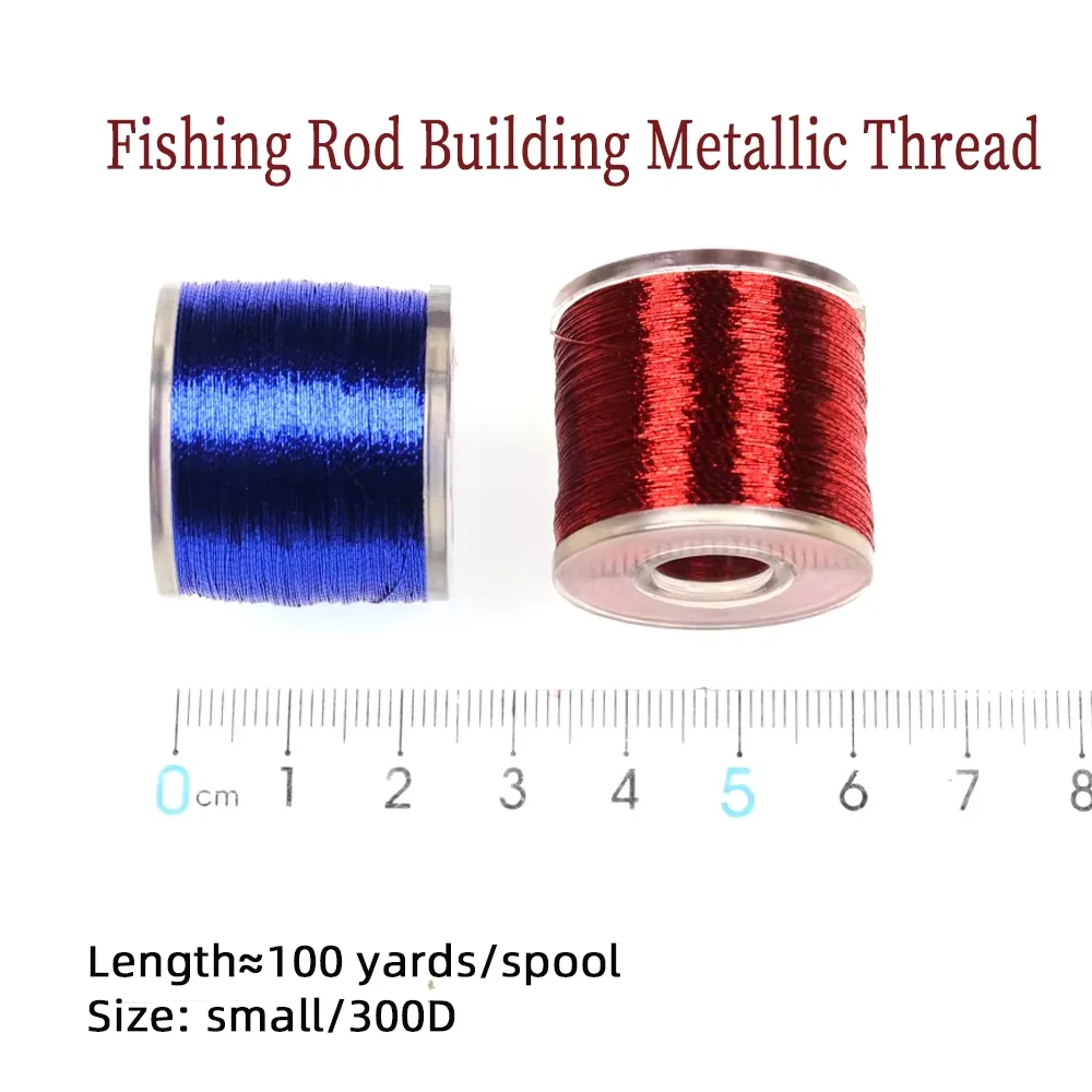 100 Yards Fishing Rod Building Metallic Threads Nylon Fiber Rod Wrapping Line Fishing Guide Eyelet Jig Hook Repairing Line view 2