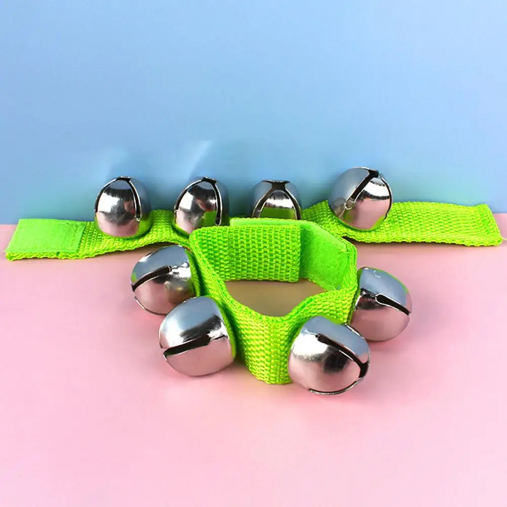 Rattles Toy with 4 Bells Wrist Bell for Adults Children Adjustable Wrist Band Jingle Bells Fun Dancing Games Toy with for Kids