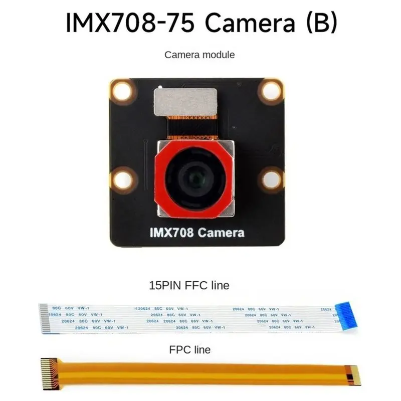 HOT!A72T IMX708 12MP High-Resolution Autofocus Camera,79.8° FOV,For Raspberry Pi Series Boards