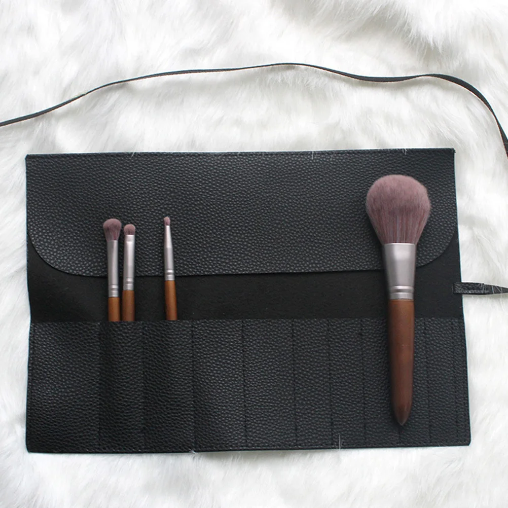 

Makeup Brush Storage Bag Portable Travel Toiletry Pouch Lightweight Woman Bag For Brushes Eyeliners Tubes Primer