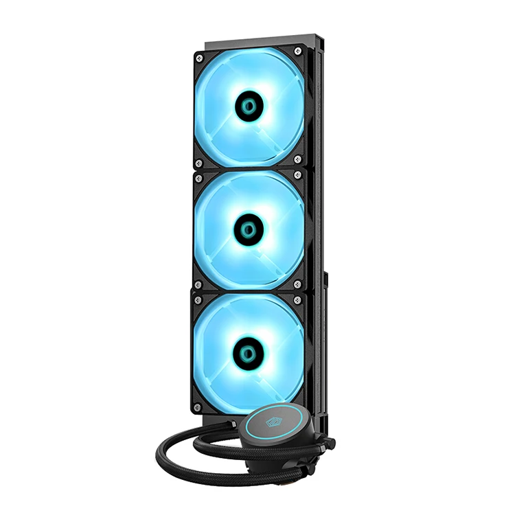 X 360  Water Cooling with RGB LED Lighting 360mm Radiator 3*120mm PWM Fan RGB