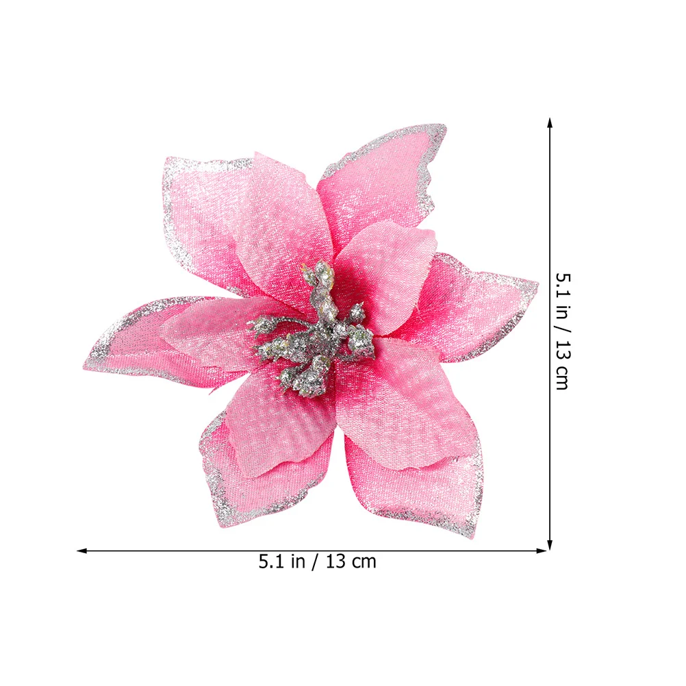 

15 Pcs Artificial Flower Christmas Decoration Decorations Fake Flowers for Plastic