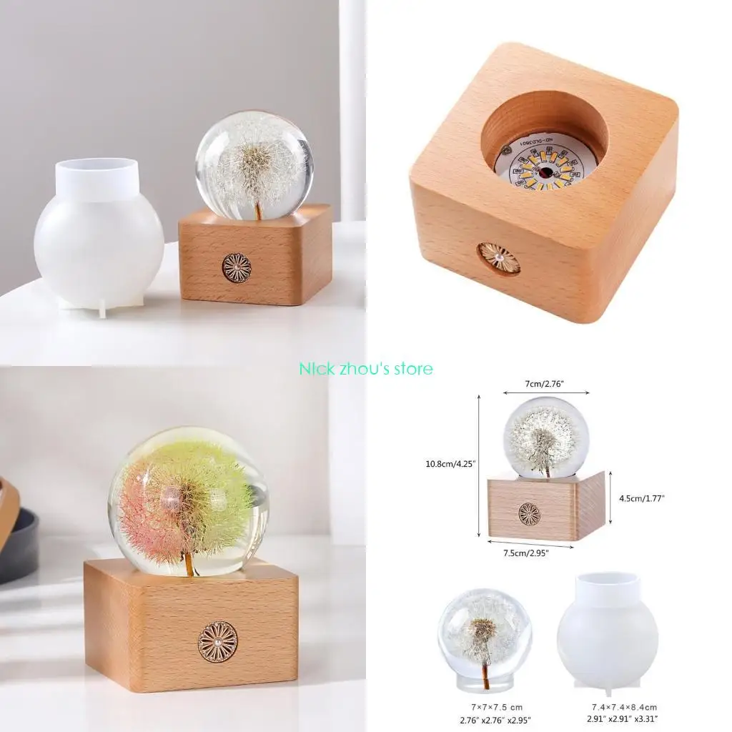 

E15E Ball Epoxy Resin Mould for DIY Epoxy Resin Pendants Crafts Home Decorations Tool