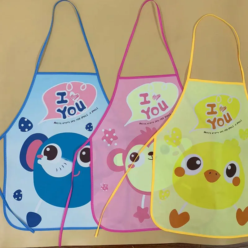 Baby Children Boy Girls Bibs New Cute Stuff Toddler Oil Resistant Waterproof Long Sleeve Art Smock Feeding Bib Apron for Kids