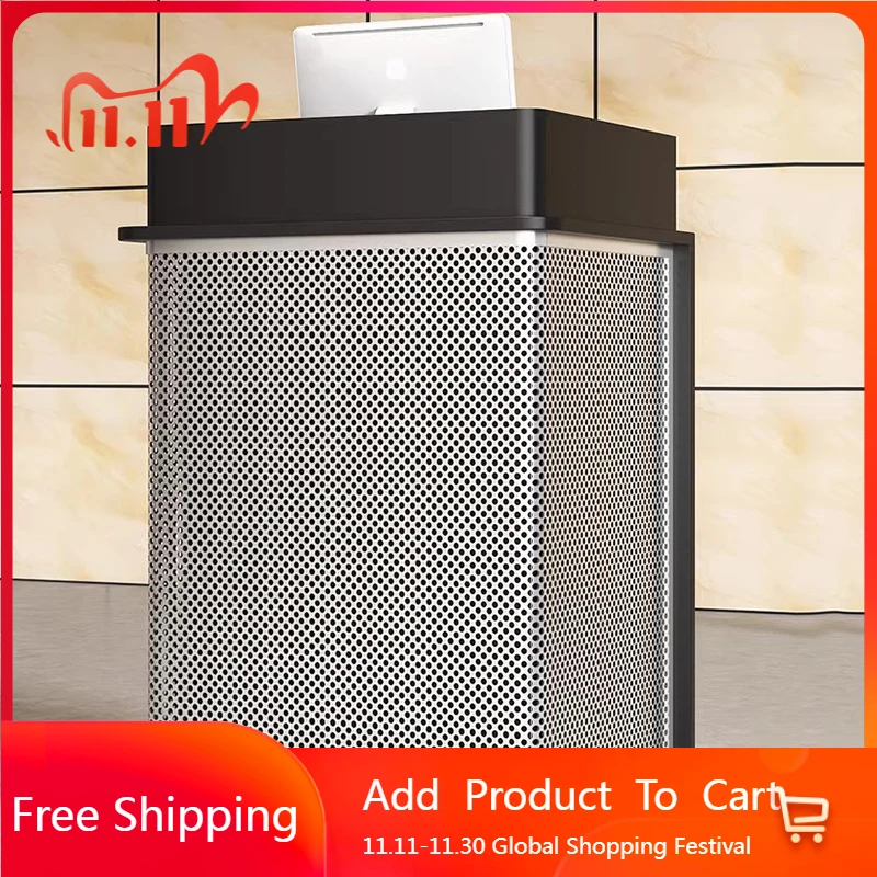 

European Corner Reception Desks Display Hotel Unique Salon Beauty Reception Desks Modern Restaurant Bureau Commercial Furniture