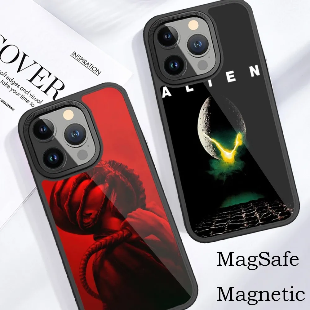 Movie A-Alien Romulus Phone Case For iPhone 15 14 13 12 11 Pro Max Plus Magnetic for Macsafe Cases Cover