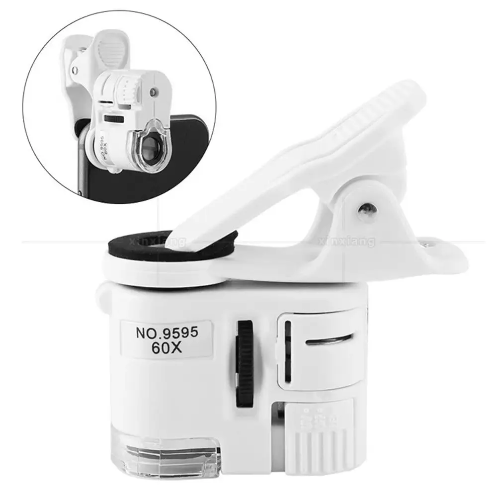 

Microscope Cell Phone Clip Jewelry Magnifying Mobile Phone Microscope Magnification Microscope Magnifying Glass Clip Microscope