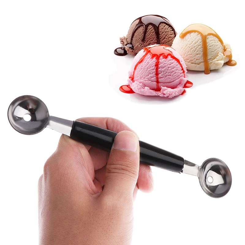 Melon Watermelon Ball Scoop Fruit Spoon Ice Cream Sorbet Stainless Steel Double-end Cooking Tool Kitchen Accessories Gadgets