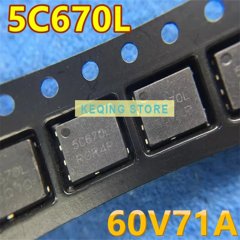 10PCS Used+Not NEW+Send after Measure Original character original code NTMFS5C670NLT1G DFN-5 silk screen 5C670L MOS FET 60V