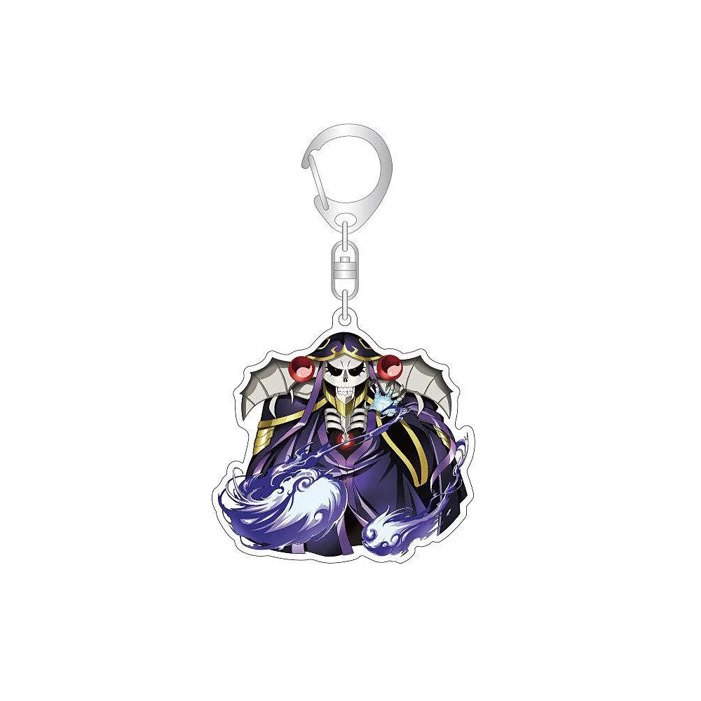 Anime Peripheral Store Overlord Ainz Albedo Shalltear Narberal Acrylic Keychain Pendant Ornamen Fans Charm Gifts About 6cm