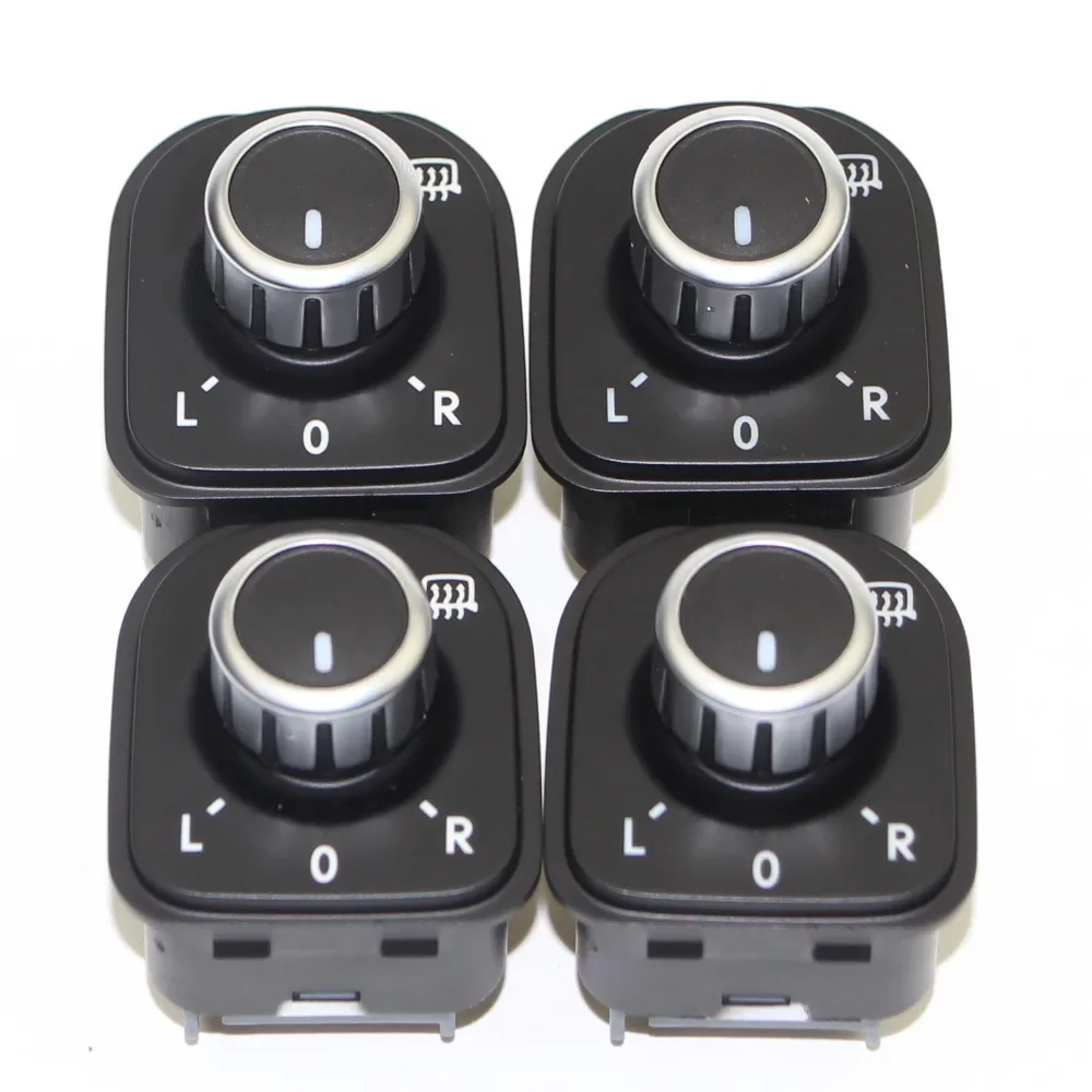 

4Pcs Chrome Side Mirror Switch With Electric Heating For VW Tiguan Passat B6 Jetta MK5 Golf MK5 Rabbit 5ND959565B 5ND 959 565 B