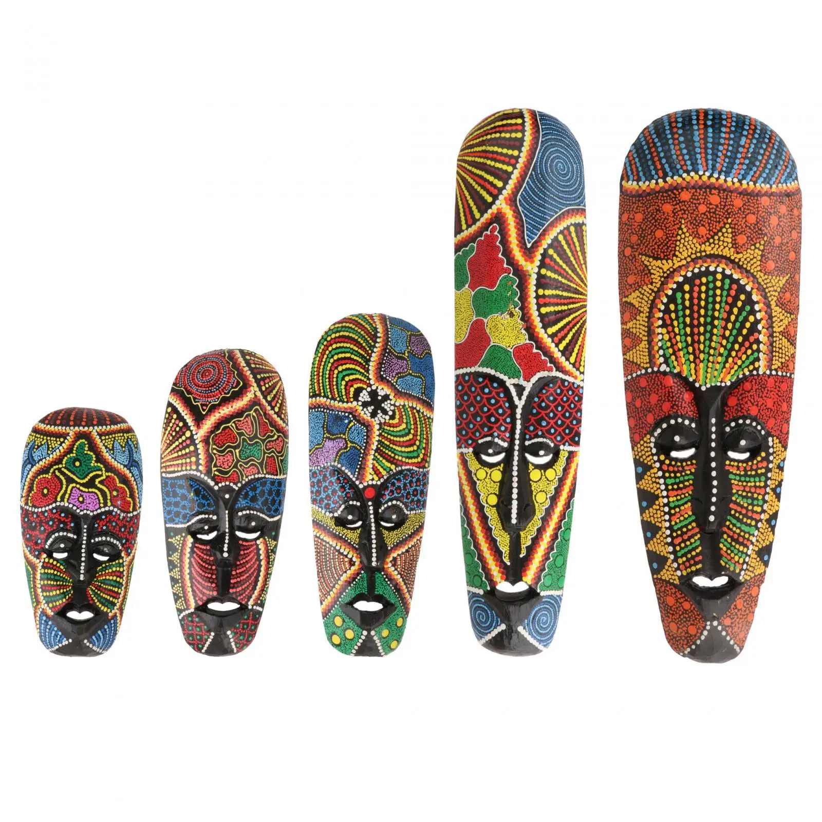 African Mask Painting Bar Decorations African Mask Crafts for Garden