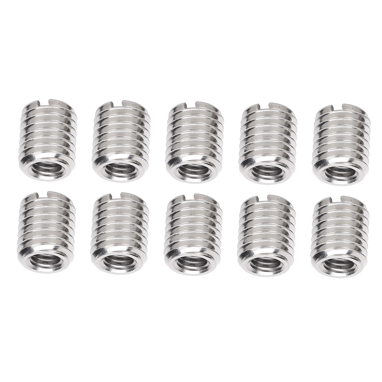 10 peças porca de inserção reduzindo reparação m6x1.0 fêmea e m10x1.5 ferramenta de extensão de rosca macho