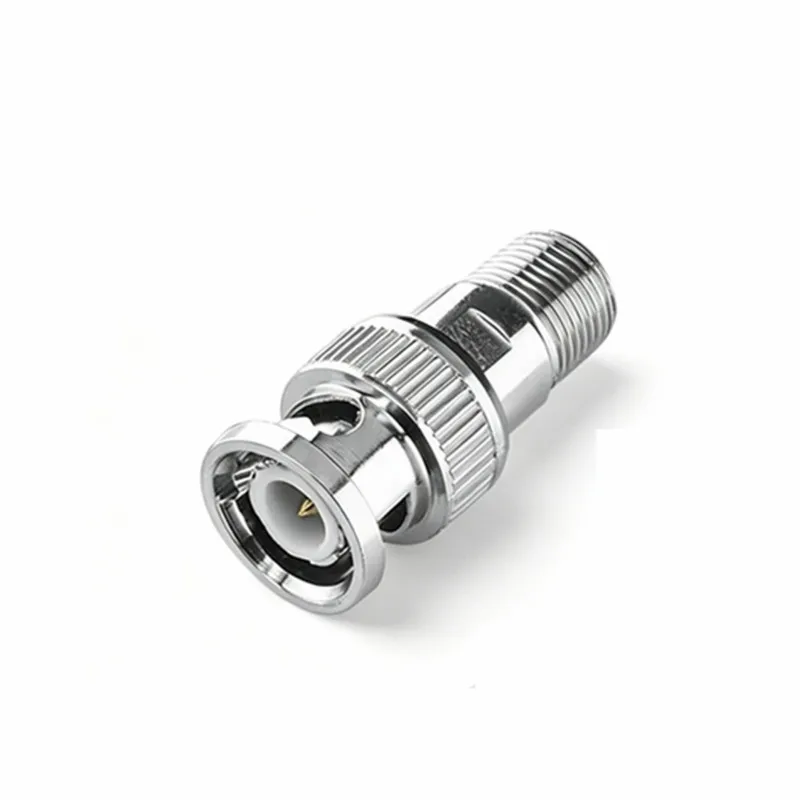 BNC To F Type Straight Connector F To BNC Quick Plug Adapter Coaxial Connector For CCTV Cameras