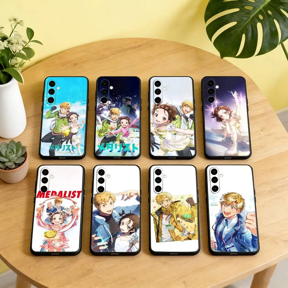 M-Medalist Anime  Phone Case For Samsung Galaxy A73,A72,A71,A70,A53,A52,A51,Soft Silicone Black Cover