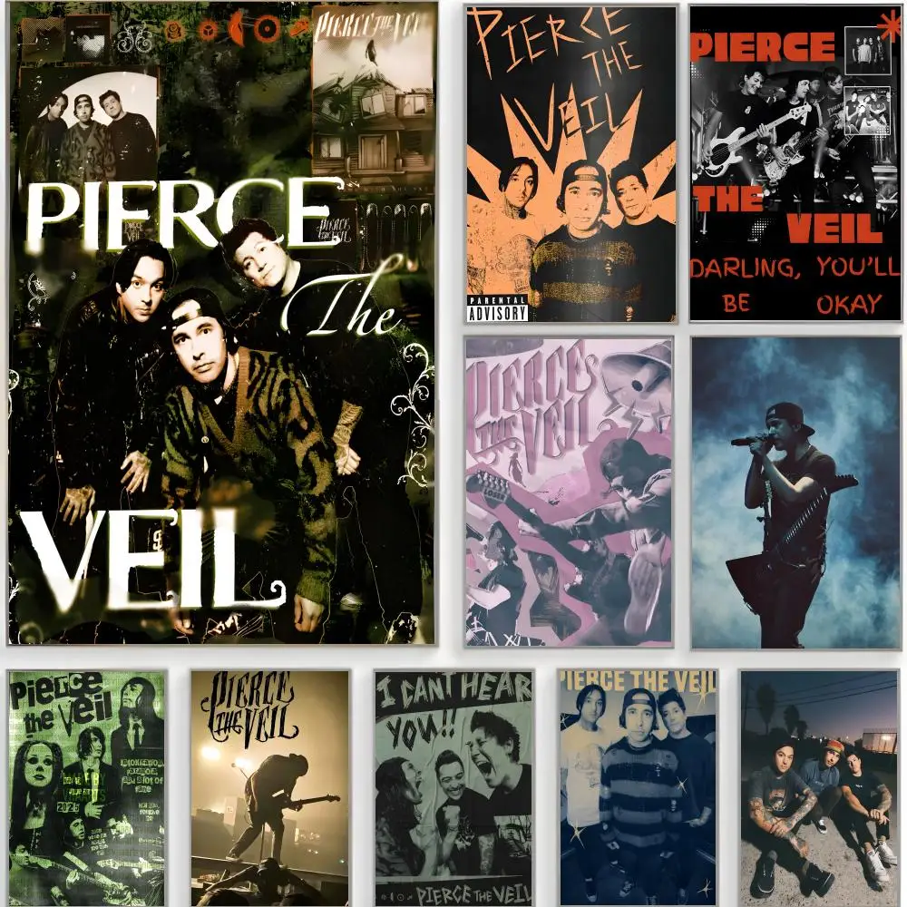 emo rock Pierce The Veil Poster Classic Wall Art  Home Decor  Peel and Stick Unframed