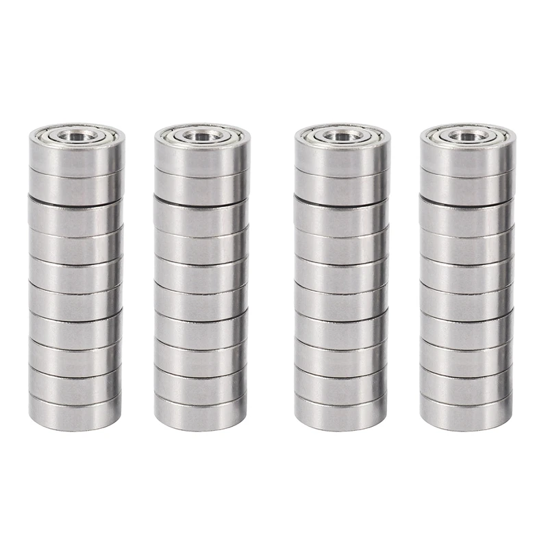 40Pcs 695ZZ 5Mmx13mmx4mm Double Shielded Miniature Deep Groove Ball Bearing