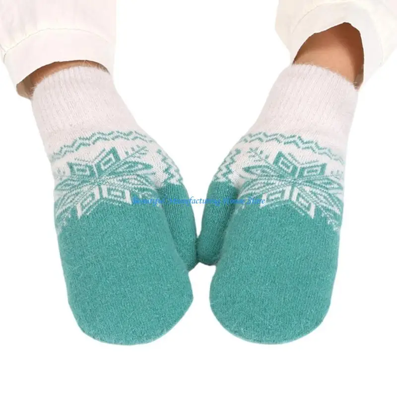 E56A قفازات حرارية دافئة سميكة أنيقة القفاز قفازات كاملة الأصابع قفازات أنيقة رشاقته للفتيات النساء #5