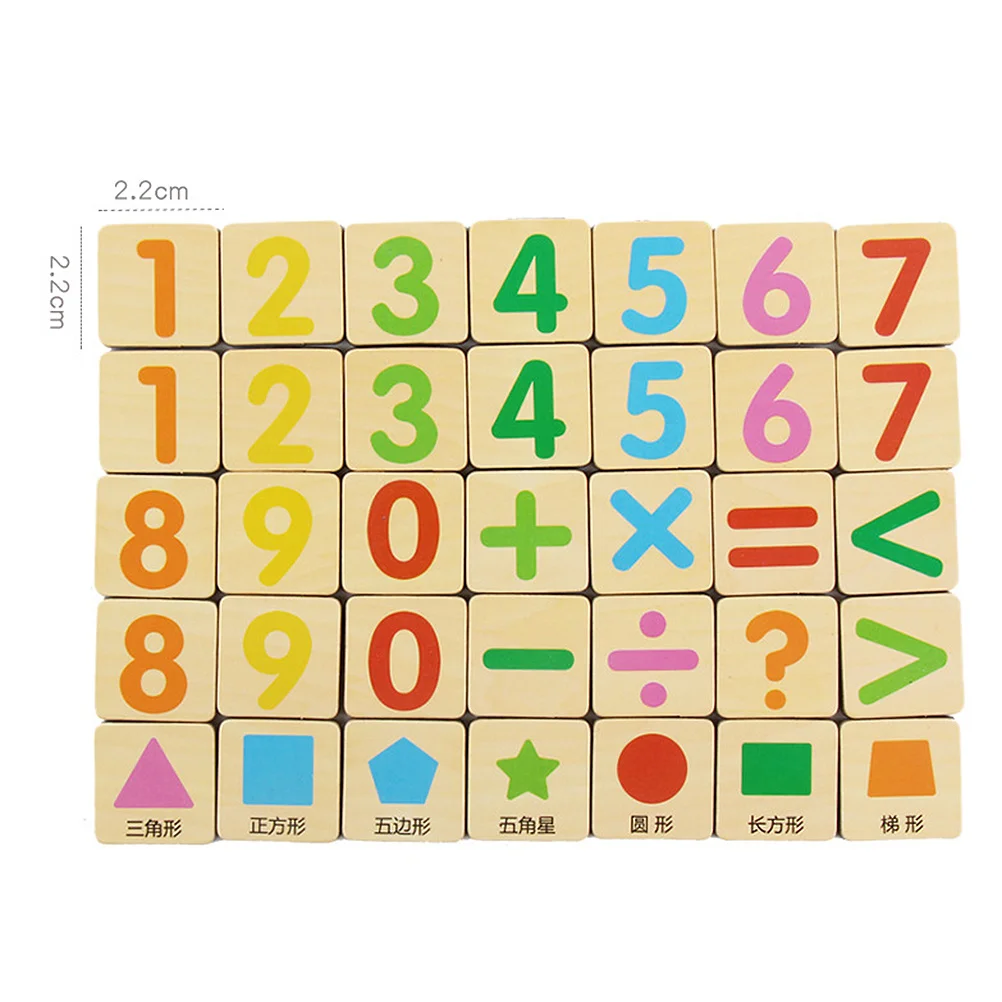 100 Stuks Houten Wiskunde Telstokken Blauwe Blokken Vroeg Leren Voor Kinderen Hand-Hersenen Coördinatie Magnetische Wiskunde