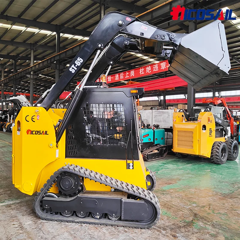 

New Mini Skid Steer Price Small Wheeled Skid Steer Loader With Cabin Mini Skid Steer for Farming