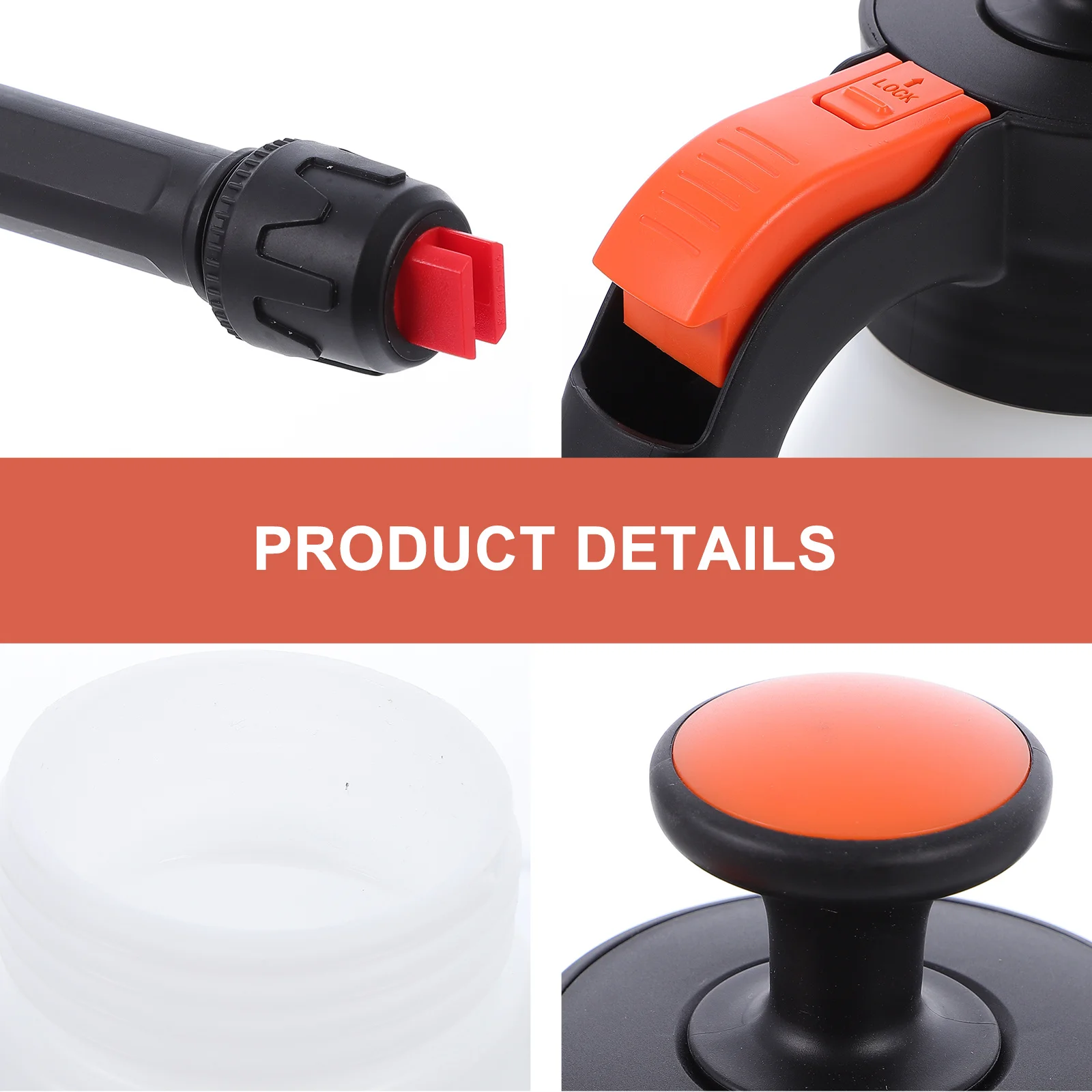 

1pc Foam Car Washing Pot Reusable High-Pressure Spray Bottle For Car Washing Garden Watering Portable Cleaning Pot