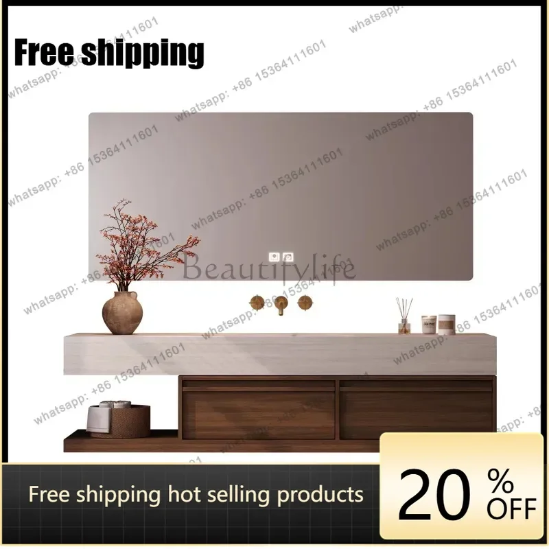 Ancient Style Bathroom Cabinet Combination Bathroom Modern Simple Washing Table Minimalist Cabinet Gabinetti Home Furniture