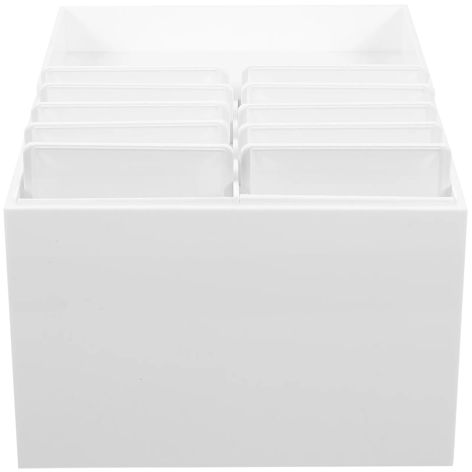 1pc 10-Layer Eyelash Storage Box Acrylic Dust Cover Large Capacity False Eyelash Organizer Grafting Lash Container Display