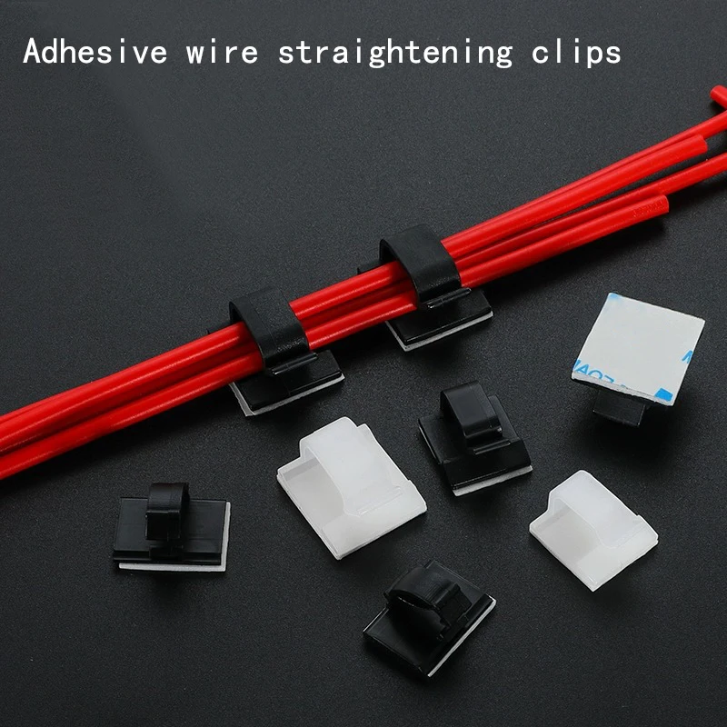 Charging Data Line Network Cable Finishing Line Clip Power Line Fixed Clip Self-Adhesive Pipe Line Alignment Multi-Purpose Clip