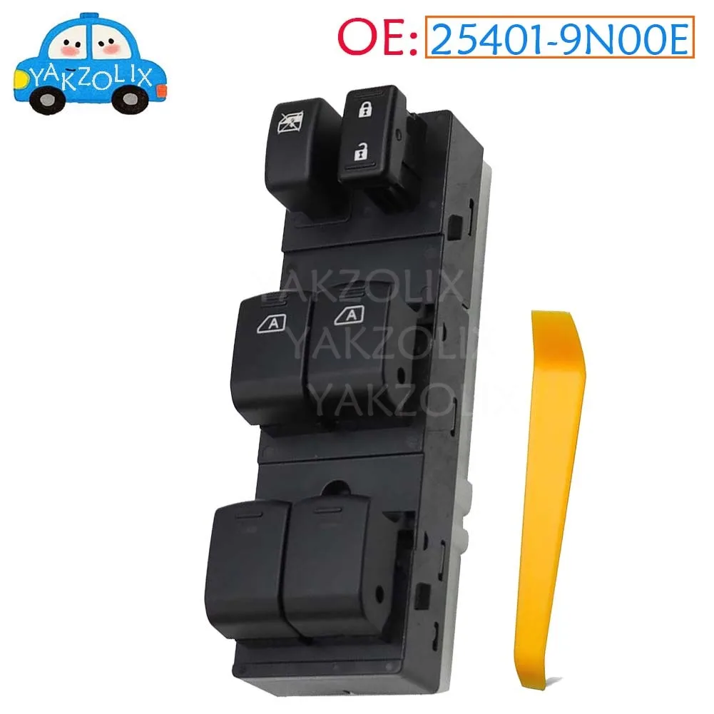 For Nissan Maxima 2009 2010 2011 2012 2013 2014 Electric Power Window Switch Lifter Control Button Parts 16+3Pins 25401-9N00E