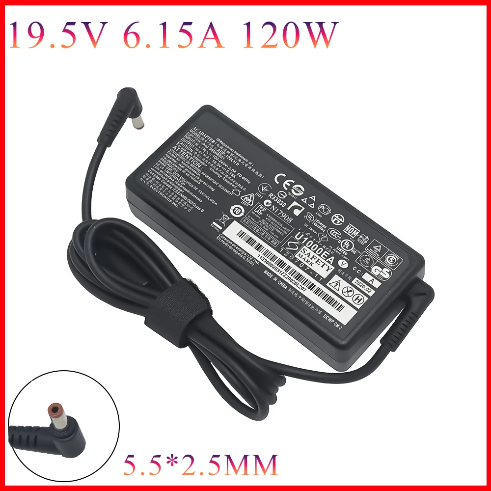 19.5V 6.15A 120W 5.5*2.5mm Laptop AC Adapter For Lenovo Y460  Y400 Y430p Y410P Y500 Y510P Y570 Y530 Y580 Y730