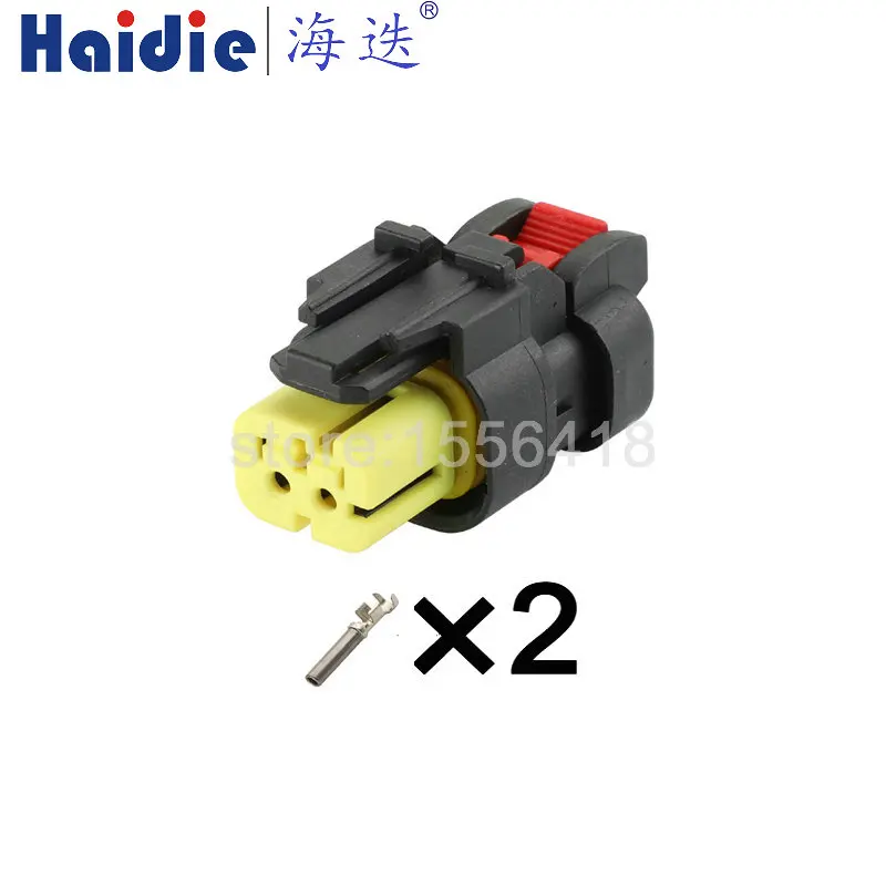 

1-100 sets 2 Pin Auto (776522-3) 776427-3 sensor plug,2P camshaft sensor connector for excavator Carter