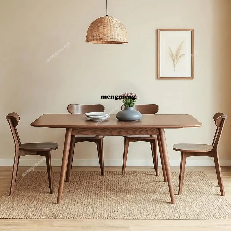 Oak Wood Extendable Dining Table - Adjustable Design 47.24 to 63 inch - Expanding Kitchen Table Up to 4 People Customized