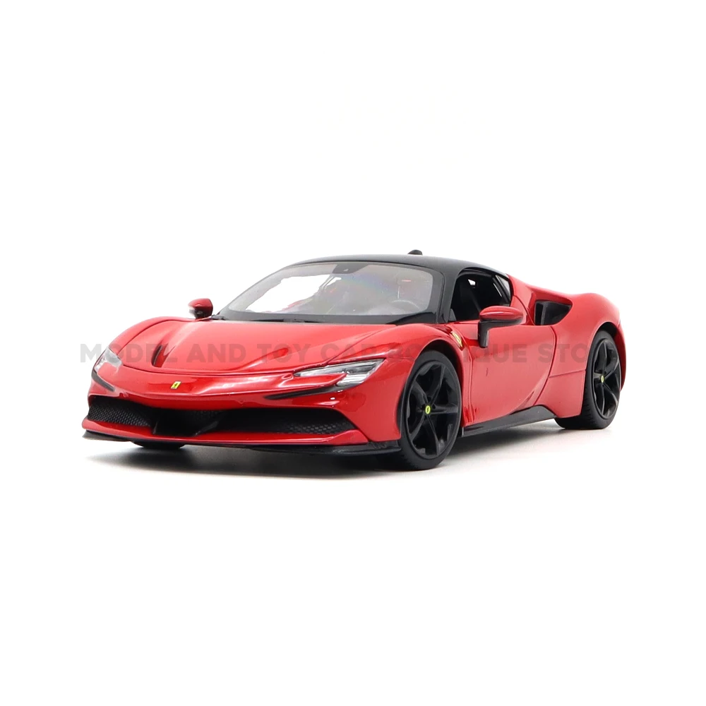 1/18 Bburago 16015 Ferrari SF90 Stradale, Гоночная машина, аксессуары для мальчиков и девочек, подарки