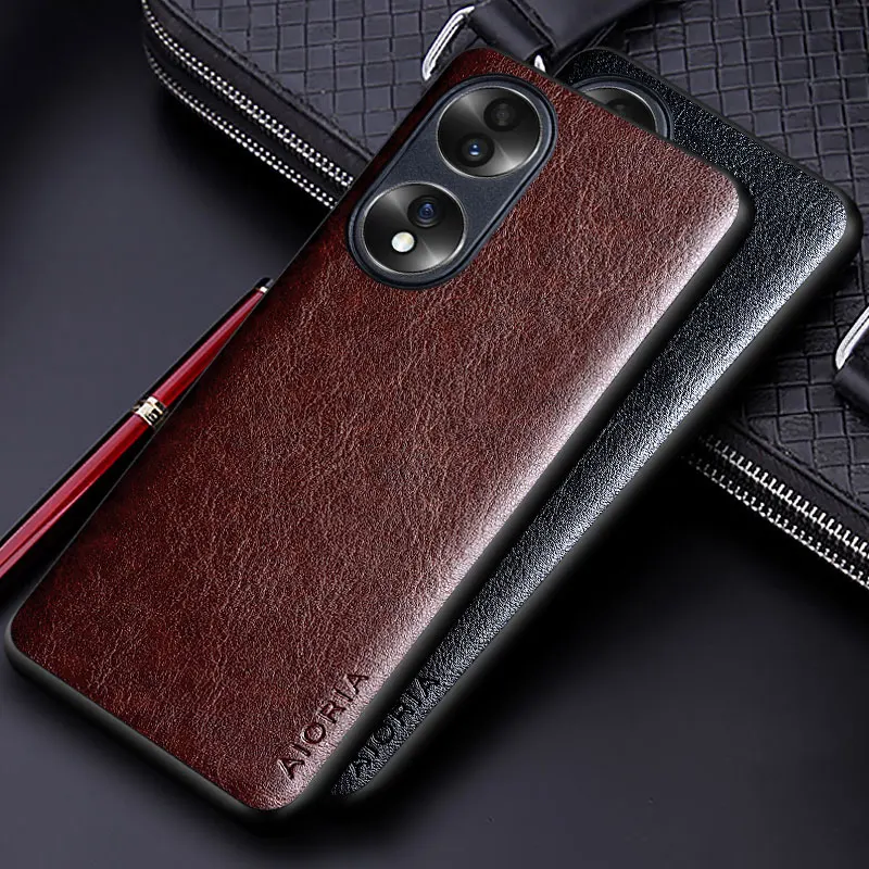 Luksusowe skórzane etui dla Honor 70 90 50 20 10 Lite Pro Funda Business w jednolitym kolorze Miękki pokrowiec na telefon TUP&Hard PC dla Honor 90 lite