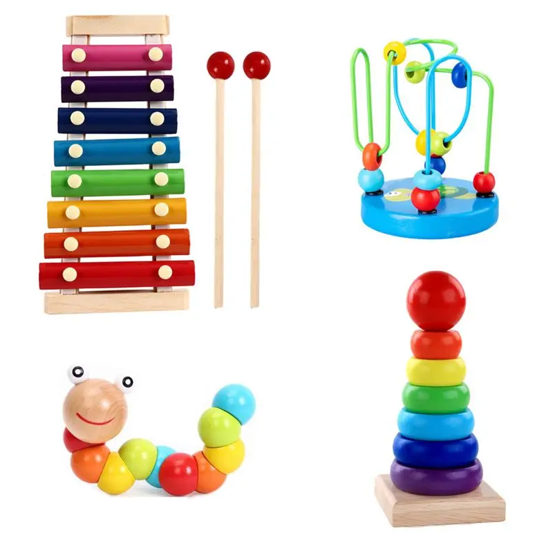 Early Educational Wooden Toyss Hammering/Musical Instrument Toy Funny Pounding Toy for Play Set for Preschool Kindergart