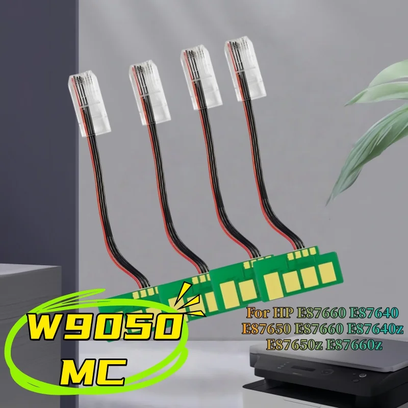 

2 Set W9050MC W9051MC W9052MC W9053MC Toner Chip for HP E87660 E87640 E87650 E87660 E87640z E87650z E87660z