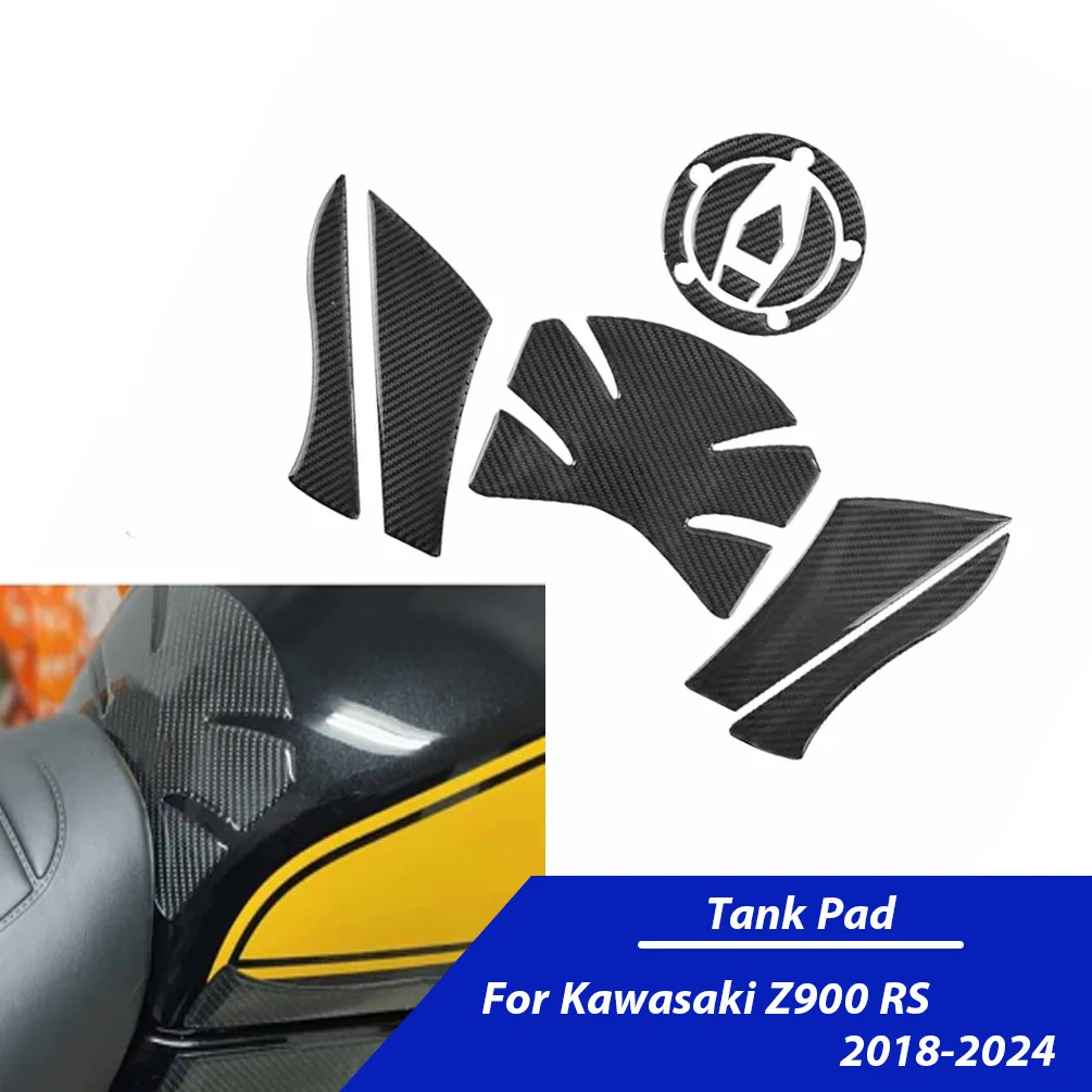 Z900RS Tank Traction Side Pad Gas Fuel Knee Grip Decal For Kawasaki Z900 Z 900 RS 2018-2024 Motorcycle Stickers Accessories ﻿