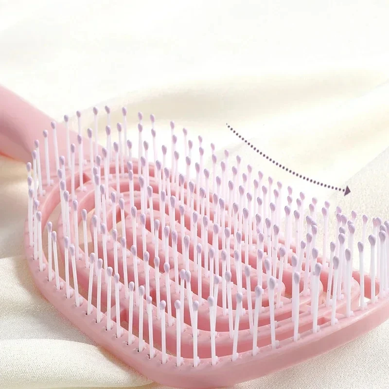 Massage Comb Hollow Out Hair Brush Scalp Massage Combs Women Wet Curly Detangle Hair Brush for Salon Hairdressing Styling Tools