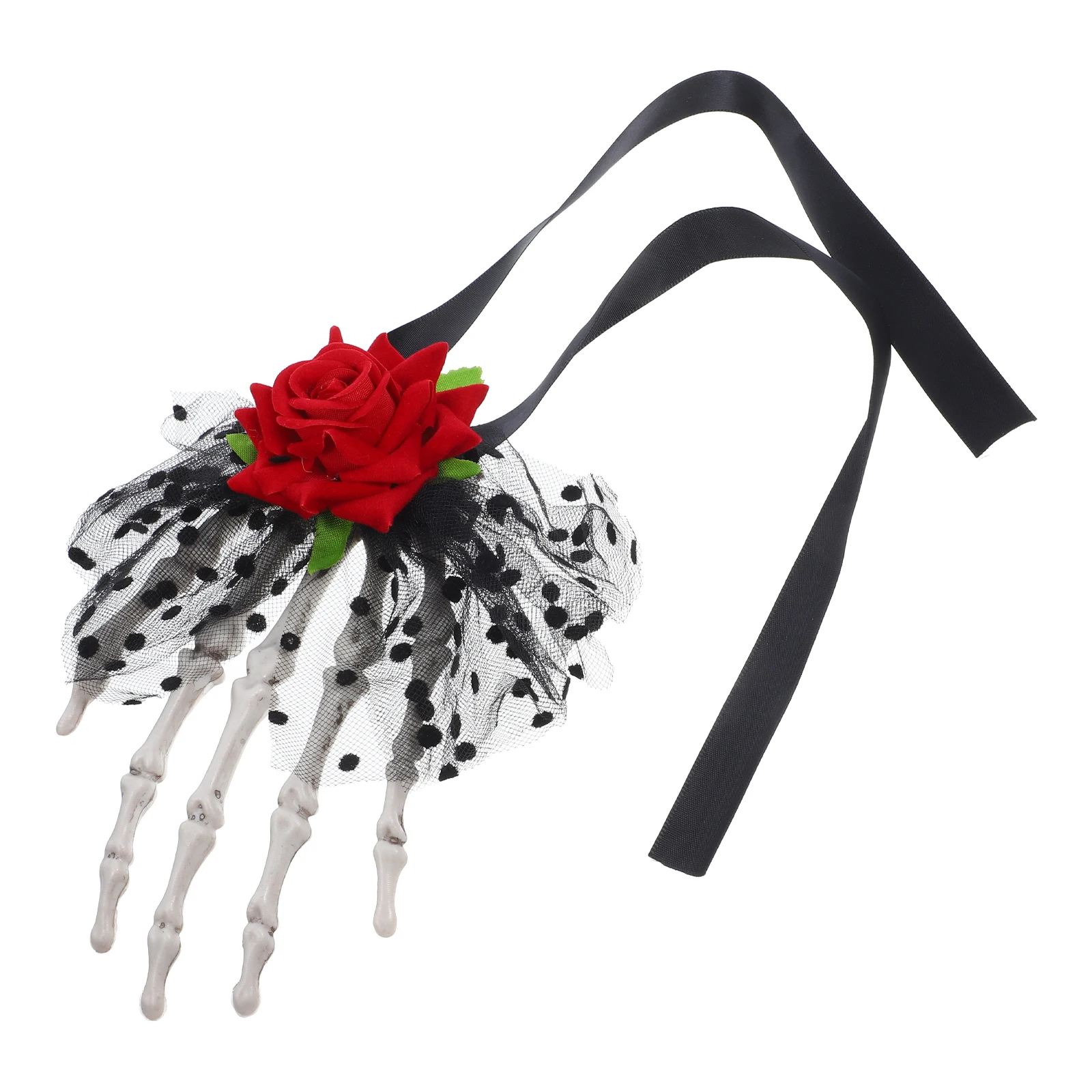 

Halloween Hair Clips Gothic Hand Rose Hair Clip For Girl Party Costume Accessories Prom Carnival Festival Cosplay