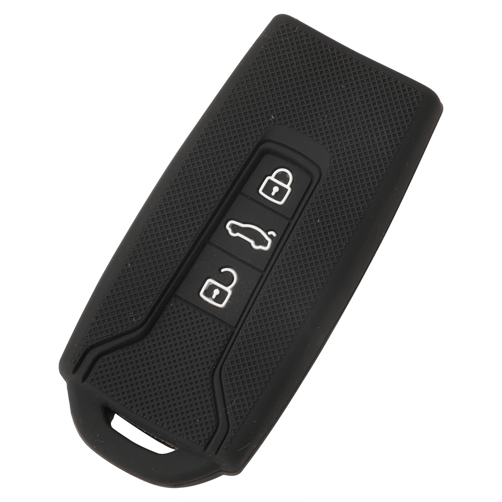 jingyuqin 3 Button Silicone Key Fob Cover Case For Volkswagen Vw Touareg 2020 2019 2018 Car Key Bag/case Wallet Holder Key